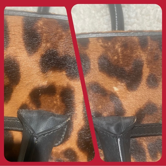 VGC JIMMY CHOO PONY HAIR LEOPARD PRINT BAG - Picture 13 of 16